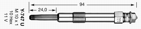 Bougie de préchauffage D-Power 26